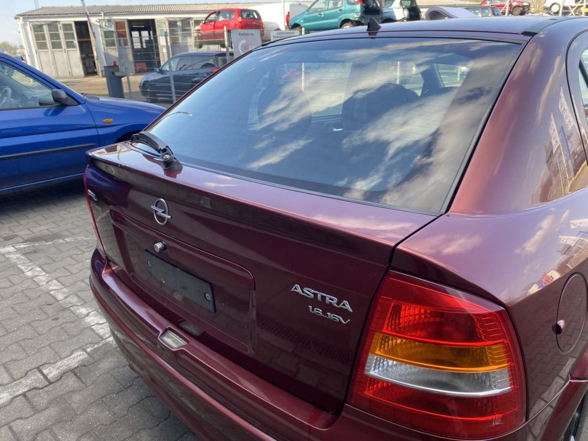 Opel Astra G original Heckklappe mit Heckscheibe Z549 Marseillerot Flie&szlig;heck Bj.1999